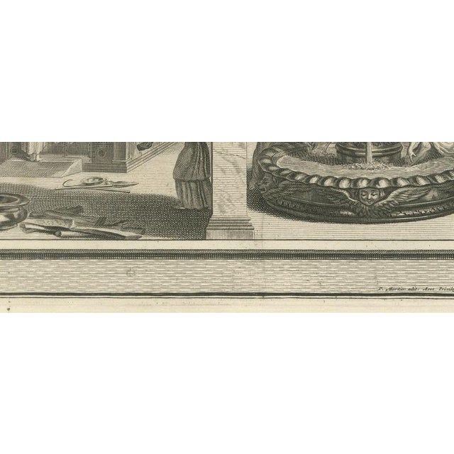 18th Century Pieter Mortier, Tabernacle Altars, Golden Candlestick and Brazen Laver, 1700, Engraving For Sale - Image 5 of 12