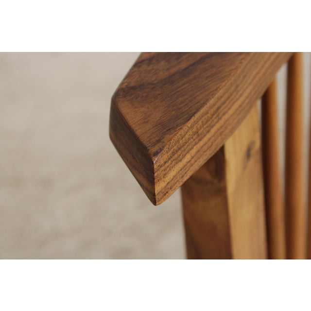 Set of 6 George Nakashima Style Conoid Dining Room Chairs For Sale - Image 12 of 18