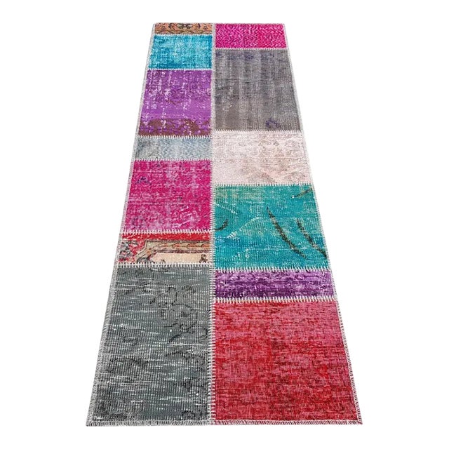Saloon Vintage Oushak Wool Rug For Sale