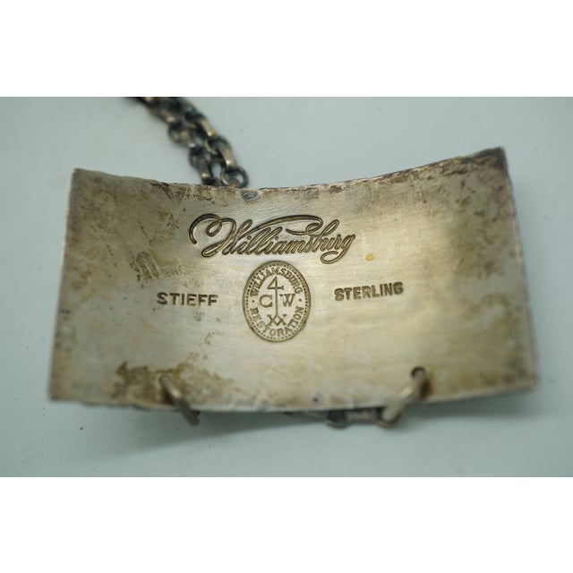 Antique Sterling Silver Bourbon Scotch Sherry Rye Liquor Decanter Labels 50g - Set of 4 For Sale - Image 11 of 12