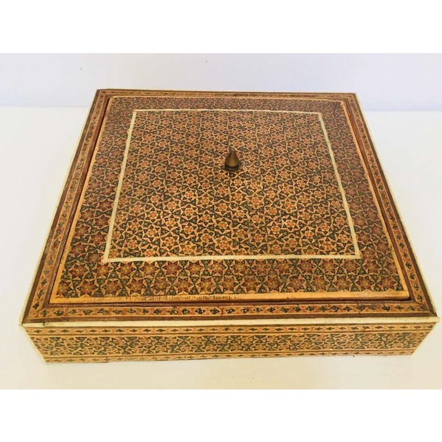 1930s Moorish Micro Sadeli Mosaic Inlaid Jewelry Box For Sale - Image 5 of 11