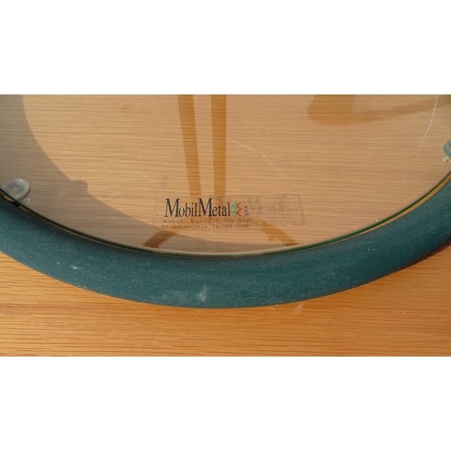 Green Lacquered Side Table by Mobil Metal, Italy, 1980s For Sale - Image 13 of 14