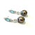 Art Nouveau Bochic “Orient” Blue Appetite, Pearls & Topaz Earrings Set 18K Gold & Silver - a pair For Sale - Image 3 of 5