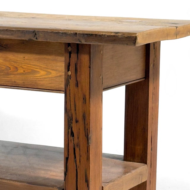 Antique French Pine Draper Farm Table For Sale - Image 10 of 15