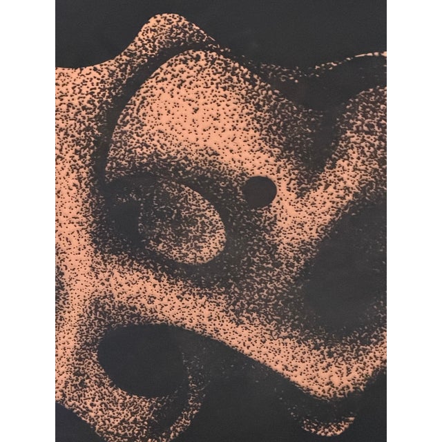 Irene Miller Stein Signed Framed Abstract Black White Serigraph Earth Fertility For Sale - Image 13 of 18