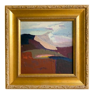 "Wind in the Distance" 2026 Original Painting by Jessalin Beutler With Vintage Frame For Sale