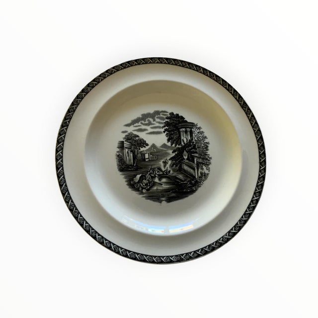 Vintage Wedgwood Lugano Black 51-Piece Dinnerware Set Made in England 1962–1980. Discontinued. Vintage Wedgwood Lugano...