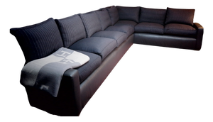Large Modular Corner Sofa in Leather, 2010s, Set of 7