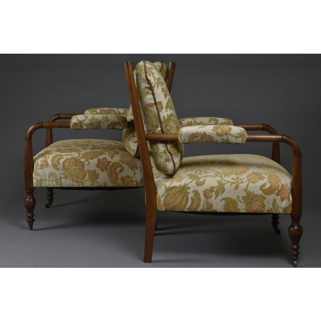 Antique Edwardian Lounge Chairs, 1890s, Set of 2 For Sale - Image 6 of 15