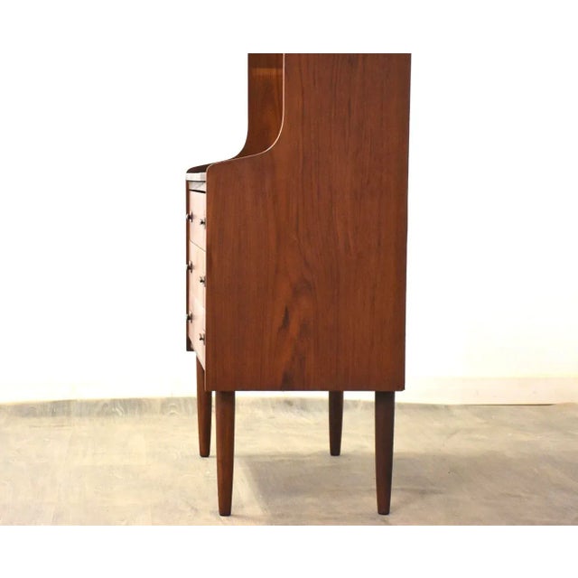 1960s 1960s Danish Modern Teak Bookcase Cabinet For Sale - Image 5 of 11
