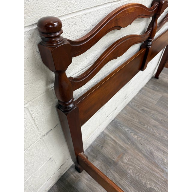 Vintage Full Size French Provincial French Country Style Bed For Sale - Image 9 of 16
