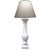 Translucent Italian White Marble Baluster Now a Lamp For Sale