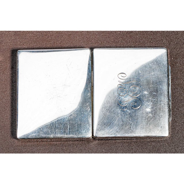 Silver Beautiful Heavy Antique Sterling Silver Jewelry Pill Trinket Desk Box Home Decor For Sale - Image 8 of 10