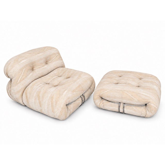 “Soriana” Lounge Chair & Ottoman by Afra & Tobia Scarpa for Cassina, 1960 For Sale - Image 4 of 8