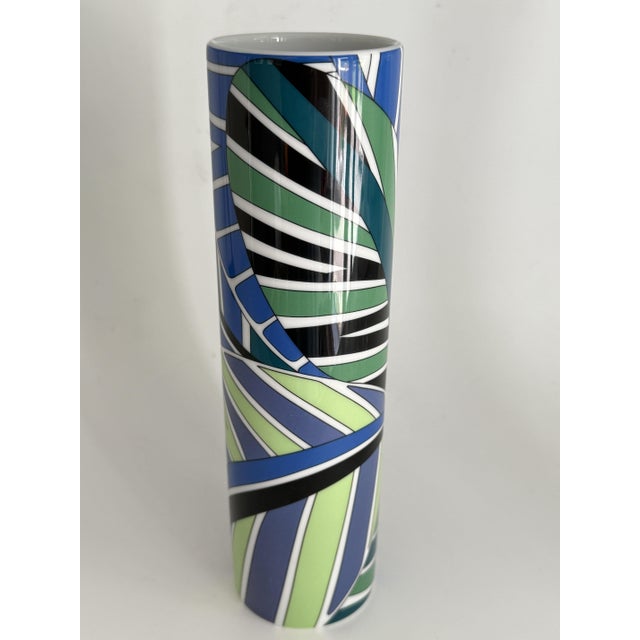 2000 - 2009 #02 Palm Leaves Vase by Emilio Pucci for Rosenthal, 2000s For Sale - Image 5 of 8