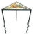 Memphis Movement Staropoli Triangular End or Side Table With Abstract Colourful Ceramic Tile Top For Sale
