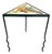 Memphis Movement Staropoli Triangular End Table With Abstract Colourful Ceramic Tile Top For Sale