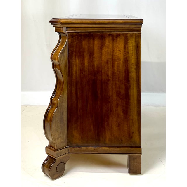 Wood Late 20th Century Henredon Viennese/French Provincial Bombe Chest or Commode For Sale - Image 7 of 17