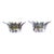Palmette Crystal Glass Sconces - a Pair For Sale