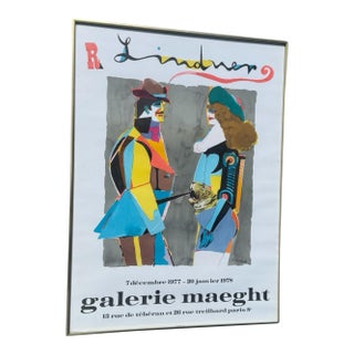 Galerie Maeght Poster for Lindner Exhibit, Paris 1977-1978 For Sale