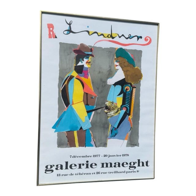 Galerie Maeght Poster for Lindner Exhibit, Paris 1977-1978 For Sale