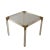 Vintage Coffee Table in Brass & Glass, Italy, 1970s For Sale
