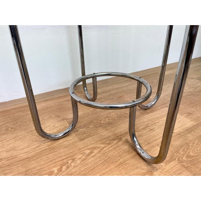 Bauhaus Bauhaus Chrome and Glass Table,1930s For Sale - Image 3 of 10