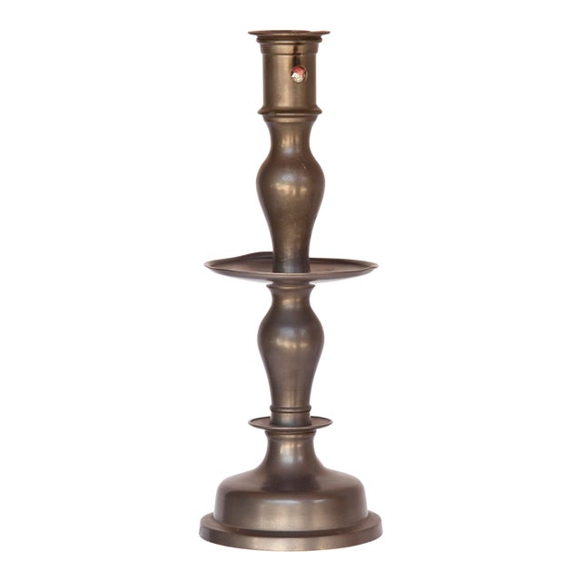 Vintage Holland Pewter Candlestick For Sale