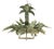 A Vintage Hollywood Regency-Style Bamboo Palm Tree Chandelier. For Sale - Image 4 of 11