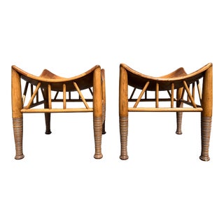 1990s Pair of Thebes Stools For Sale