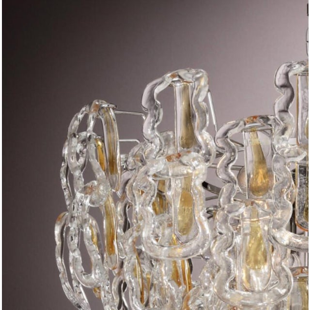 Fabio Ltd 21st Century Murano Gancio Chandelier by Fabio LTD For Sale - Image 4 of 4