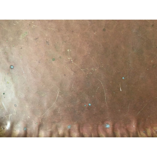 Mid-Century Modern Mid Century Swedish Brass Copper Tray For Sale - Image 3 of 6
