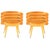 Set of 2 mustard marshmallow dining chairs, Royal Stranger. Dimensions: 78 x 70 x 60 cm Materials: Velvet upholstery and...