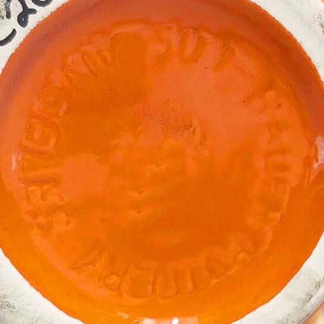 Large 15" Orange California Pottery Vase Planter Oil Jar by Bauer Pottery, 1920 For Sale - Image 9 of 9