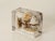 Acrylic Glass Paperweight with Encased Flowers by Pierre Giraudon, France, 1970s For Sale - Image 12 of 14