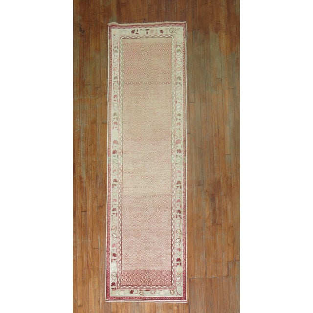 Zabihi Collection Pink Vintage Turkish Anatolian Runner - 2'9" x 9'4" For Sale In New York - Image 6 of 7