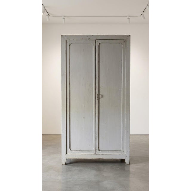Vintage Parisian Beech Wardrobe, 1950s For Sale - Image 4 of 4