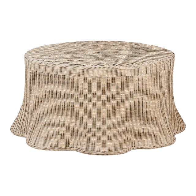 Round Rattan Coffee Table For Sale