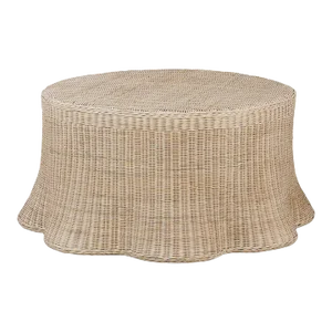 Round Rattan Coffee Table