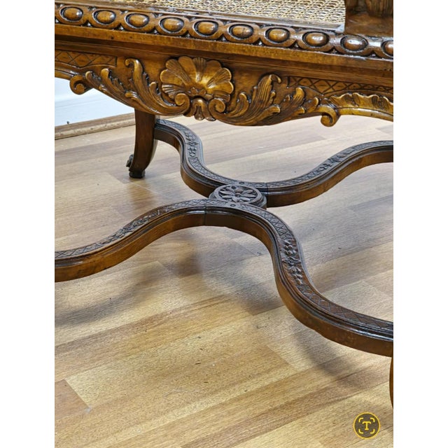 Louis XV Cannés Armchairs in Carved Wood with Cufflinks, France, 1740s, Set of 2 For Sale - Image 15 of 18