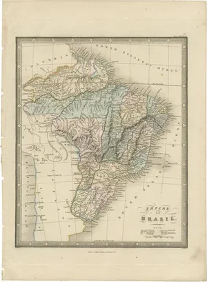 Antique Map of Brazil by Wyld, 1845