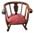 Vintage Regency Style Mahogany Klismos Accent Chair For Sale