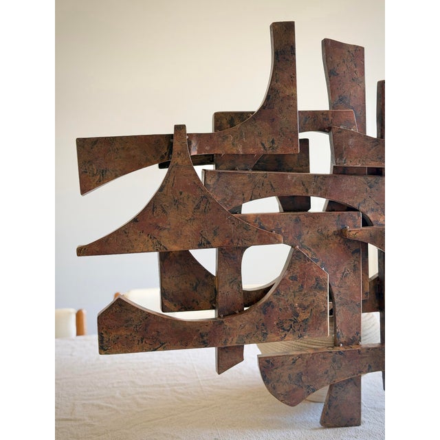 1960s–1970s Brutalist Style Abstract Wall Sculpture in the Style of Curtis Jere by Austin Productions For Sale - Image 10 of 11