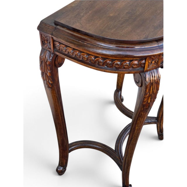19th Century French Walnut Console Table/ Entry Hallway Table For Sale - Image 4 of 10