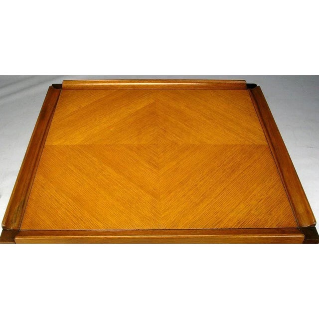 1960s Widdicomb Walnut Parquetry Top End Table For Sale - Image 5 of 11