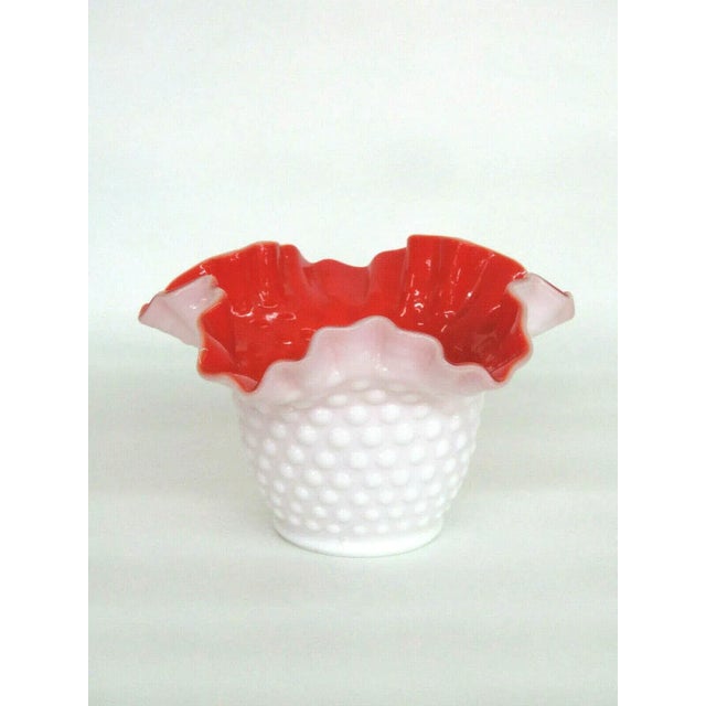 This adorable Bowl Vase is made of milk glass. This charming Vase features excellent vintage design with a lovely...
