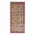 Vintage Oushak Rug From Turkey With All-Over Floral Design in Ivory, Brown & Red For Sale