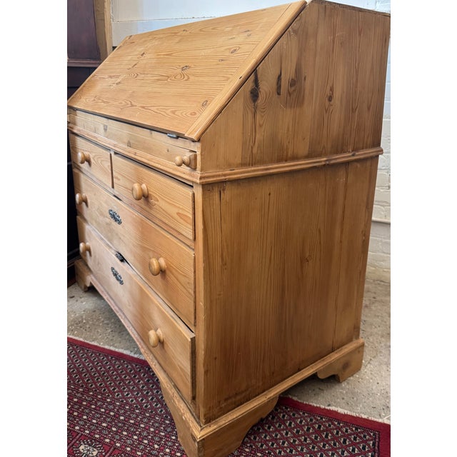 Drop Front Pine Desk For Sale - Image 4 of 17
