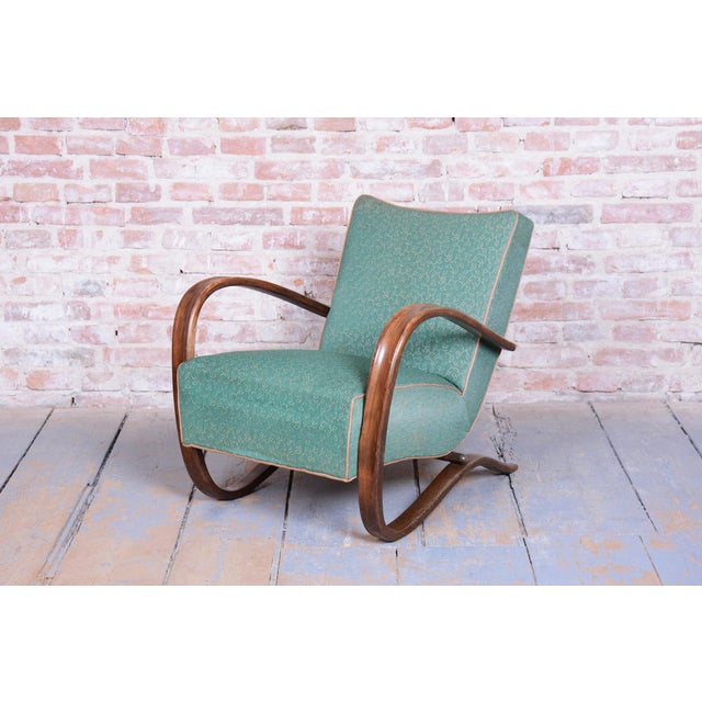 1930s Czech Art Deco H-269 Lounge Chairs by Jindrich Halabala for Up Závody, 1930s, Set of 2 For Sale - Image 5 of 15