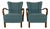 Scandinavian Modern Bentwood Lounge Chairs, 1940s, Set of 2 For Sale